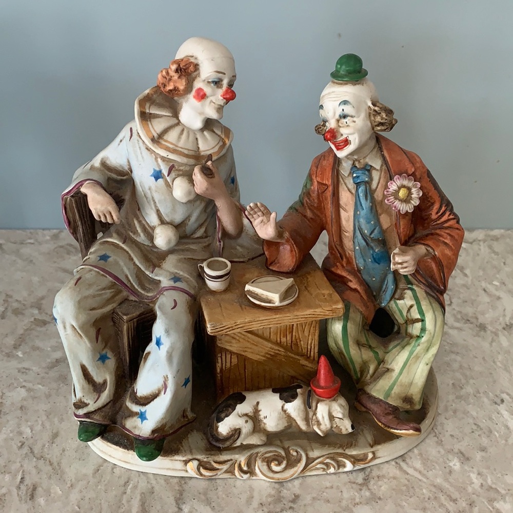 Porcellane D’Ante 581 Clowns Having Coffee